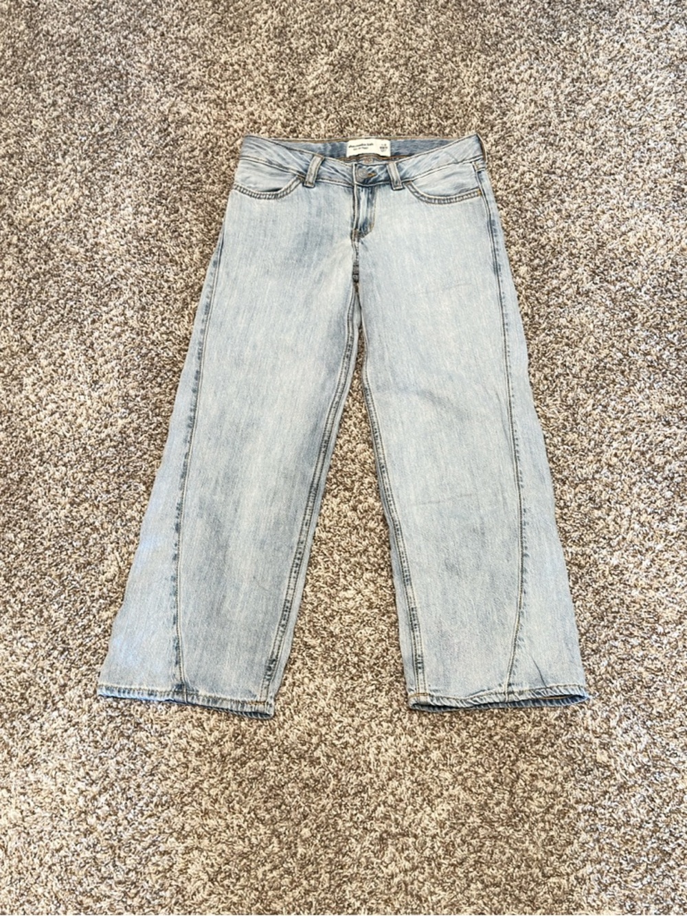 abercrombie kids Light Blue baggy Jeans